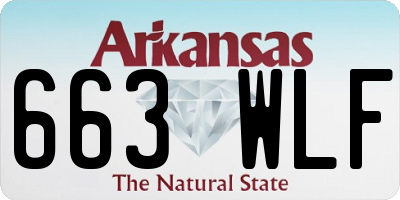 AR license plate 663WLF