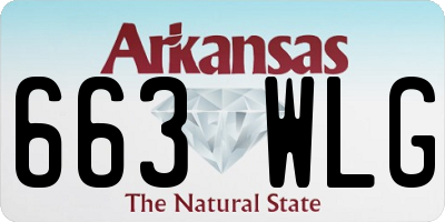 AR license plate 663WLG