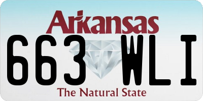 AR license plate 663WLI