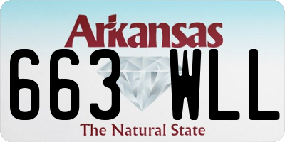AR license plate 663WLL