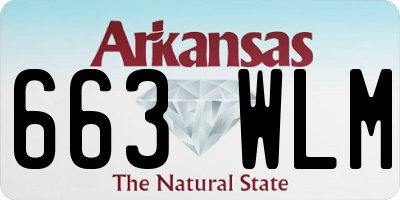 AR license plate 663WLM