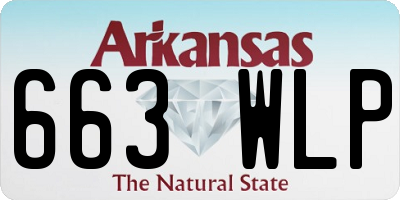 AR license plate 663WLP