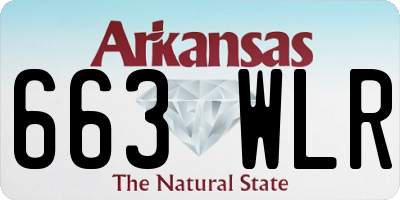 AR license plate 663WLR