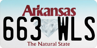 AR license plate 663WLS
