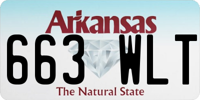 AR license plate 663WLT
