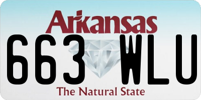AR license plate 663WLU