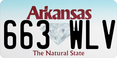 AR license plate 663WLV