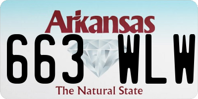 AR license plate 663WLW