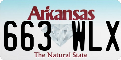AR license plate 663WLX