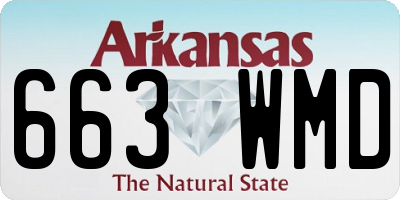 AR license plate 663WMD