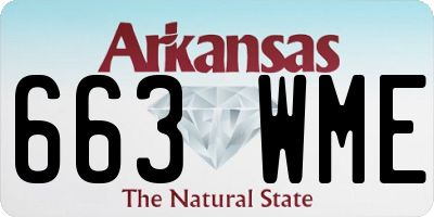AR license plate 663WME
