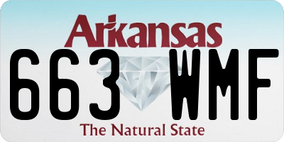 AR license plate 663WMF