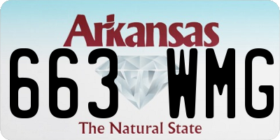 AR license plate 663WMG