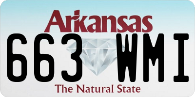 AR license plate 663WMI
