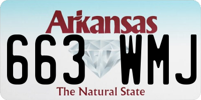 AR license plate 663WMJ