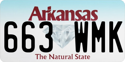 AR license plate 663WMK