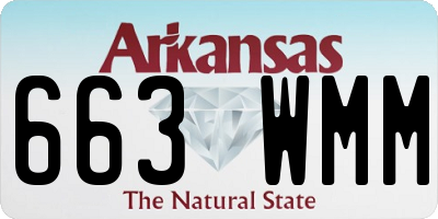 AR license plate 663WMM