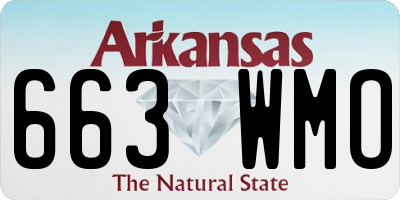 AR license plate 663WMO