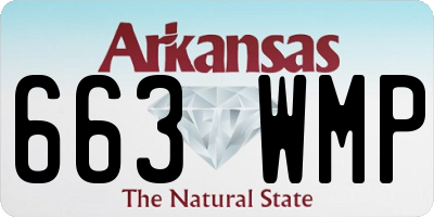 AR license plate 663WMP