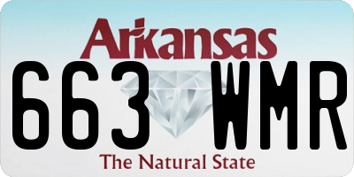 AR license plate 663WMR