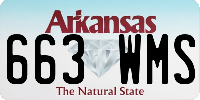 AR license plate 663WMS