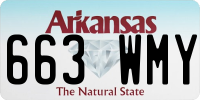 AR license plate 663WMY