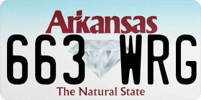 AR license plate 663WRG