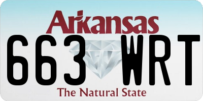 AR license plate 663WRT