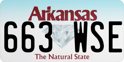 AR license plate 663WSE