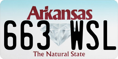 AR license plate 663WSL