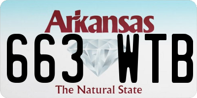 AR license plate 663WTB