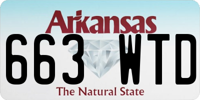 AR license plate 663WTD