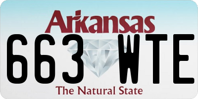 AR license plate 663WTE