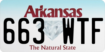 AR license plate 663WTF