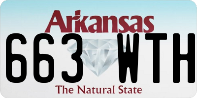 AR license plate 663WTH