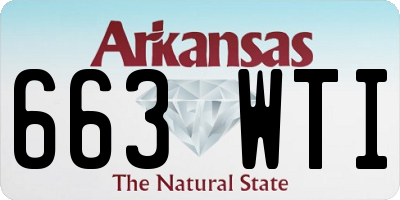 AR license plate 663WTI