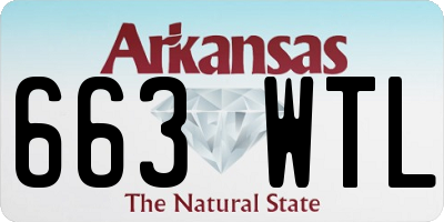 AR license plate 663WTL