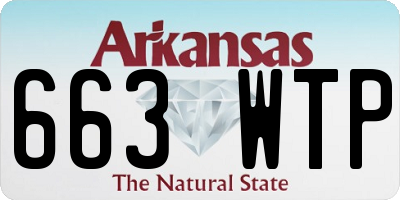 AR license plate 663WTP