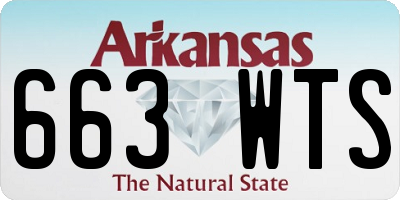 AR license plate 663WTS