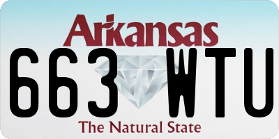 AR license plate 663WTU