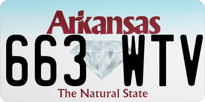 AR license plate 663WTV