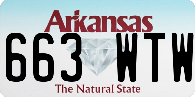AR license plate 663WTW