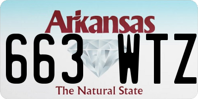 AR license plate 663WTZ