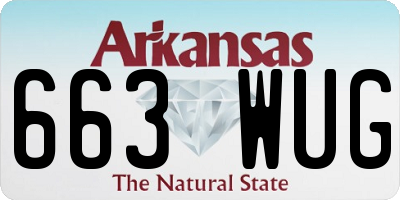 AR license plate 663WUG