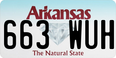 AR license plate 663WUH