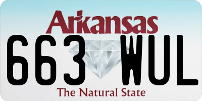 AR license plate 663WUL
