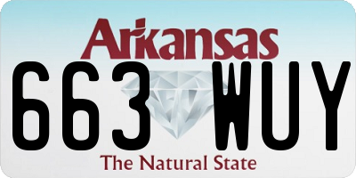 AR license plate 663WUY