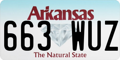 AR license plate 663WUZ