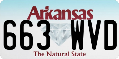 AR license plate 663WVD
