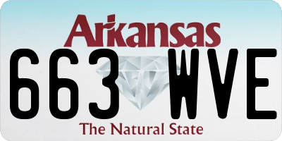 AR license plate 663WVE
